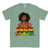 Sage 1865 juneteenth with afro black woman Classic Tee - texasbilliewilder