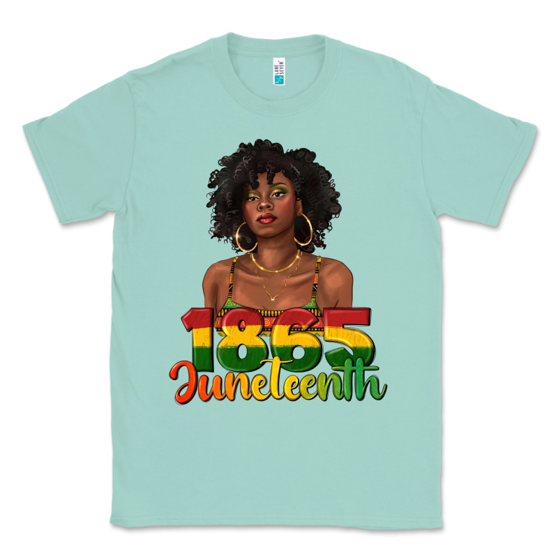 1865 Juneteenth With Afro Black Woman Classic Tee by texasbilliewilder | Teevron