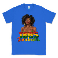 True Royal 1865 juneteenth with afro black woman Classic Tee - texasbilliewilder