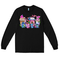 Black stitch with lilo coffee cups Long Sleeve Tee - AdoDesignShop