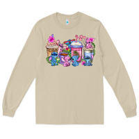 Mushroom stitch with lilo coffee cups Long Sleeve Tee - AdoDesignShop
