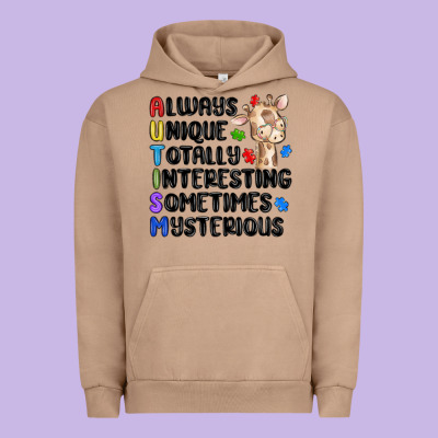 Always Unique Autism Urban Hoodie Designed By Maliassmallbusiness