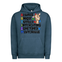 Pigment Midnight Navy always unique autism Urban Hoodie - MaliasSmallBusiness