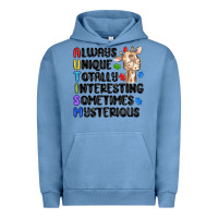 Pigment Pebble Blue always unique autism Urban Hoodie - MaliasSmallBusiness