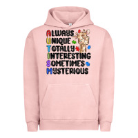 Pigment Salmon always unique autism Urban Hoodie - MaliasSmallBusiness