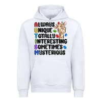 White always unique autism Urban Hoodie - MaliasSmallBusiness