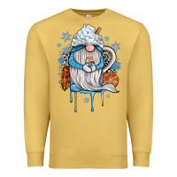 Antique Gold winter gnome coffee Premium Sweatshirt - JahusDesignShop
