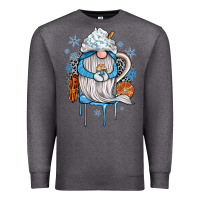Charcoal Heather winter gnome coffee Premium Sweatshirt - JahusDesignShop