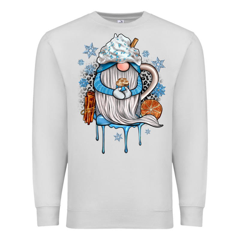 Winter Gnome Coffee Premium Sweatshirt by JahusDesignShop | Teevron