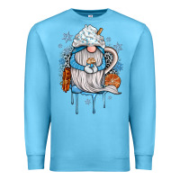 Ocean Blue winter gnome coffee Premium Sweatshirt - JahusDesignShop