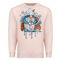 Pale Pink winter gnome coffee Premium Sweatshirt - JahusDesignShop