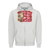 Dove Grey valentine's day you moo ve me charolais cow Zipper Hoodie - RanaPortraitStore