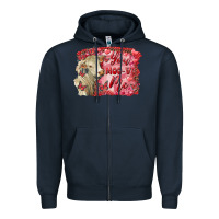 Navy valentine's day you moo ve me charolais cow Zipper Hoodie - RanaPortraitStore