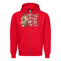 Red valentine's day you moo ve me charolais cow Zipper Hoodie - RanaPortraitStore