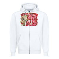 White valentine's day you moo ve me charolais cow Zipper Hoodie - RanaPortraitStore