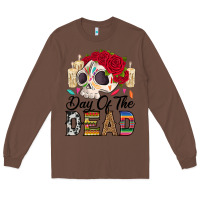Chestnut Day of the dead skeleton Long Sleeve Tee - RanaPortraitStore