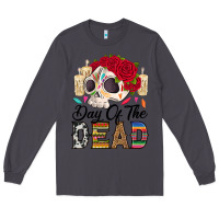 Smoke Day of the dead skeleton Long Sleeve Tee - RanaPortraitStore