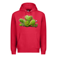 Cardinal desert prickly pear cactus Premium Hoodie - LillyAllenDesigns