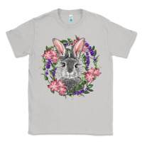 Moon Dust Easter Bunny With Floral Wreath Classic Tee - RanaPortraitStore