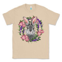 Mushroom Easter Bunny With Floral Wreath Classic Tee - RanaPortraitStore