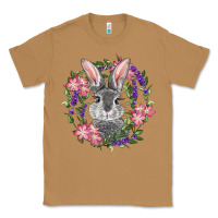 Toasted Coconut Easter Bunny With Floral Wreath Classic Tee - RanaPortraitStore