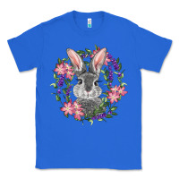True Royal Easter Bunny With Floral Wreath Classic Tee - RanaPortraitStore