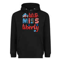 Black little miss liberty Heavyweight Hoodie - HRA Design Shop