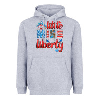 Heather Grey little miss liberty Heavyweight Hoodie - HRA Design Shop