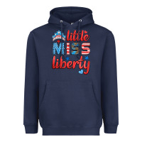 Navy little miss liberty Heavyweight Hoodie - HRA Design Shop