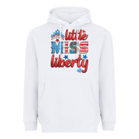 White little miss liberty Heavyweight Hoodie - HRA Design Shop