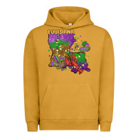 Pigment Peanut Butter mardi gras louisiana map Urban Hoodie - MaliasSmallBusiness