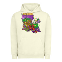Pigment Pistachio mardi gras louisiana map Urban Hoodie - MaliasSmallBusiness