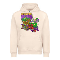 Sandshell mardi gras louisiana map Urban Hoodie - MaliasSmallBusiness