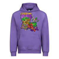Tulip mardi gras louisiana map Urban Hoodie - MaliasSmallBusiness