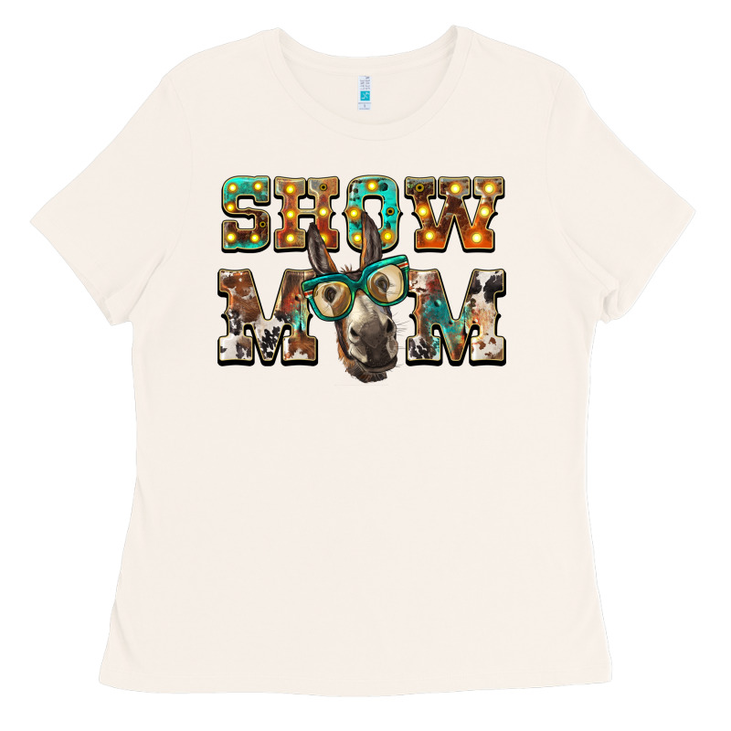 Show Mom Donkey Ladies Tee by BarkalooDesign | Teevron