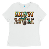 White show mom donkey Ladies Tee - BarkalooDesign