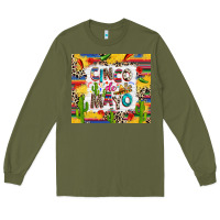 Army Green Cinco de mayo Long Sleeve Tee - RanaPortraitStore