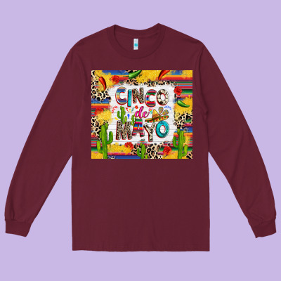 Long Sleeve Tee Cinco de mayo