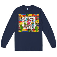 Navy Cinco de mayo Long Sleeve Tee - RanaPortraitStore