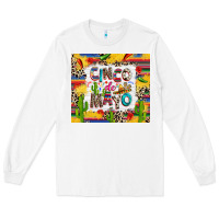 White Cinco de mayo Long Sleeve Tee - RanaPortraitStore