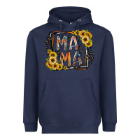 Navy mama western Heavyweight Hoodie - RacoonDesign