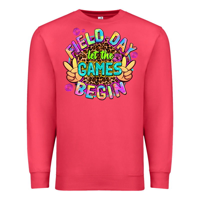 Field Day Let The Games Begin Premium Sweatshirt by AdoDesignShop | Teevron