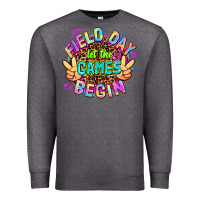 Charcoal Heather field day let the games begin Premium Sweatshirt - AdoDesignShop