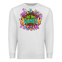 Oatmeal Heather field day let the games begin Premium Sweatshirt - AdoDesignShop