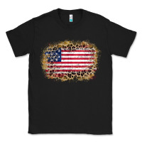 Black america leopard glitter flag Classic Tee - Zillion Design Studio