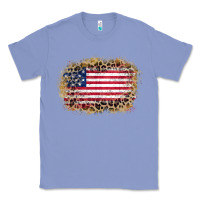 Colony Blue america leopard glitter flag Classic Tee - Zillion Design Studio