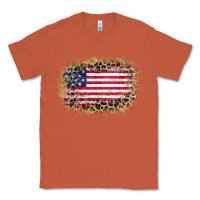 Copper america leopard glitter flag Classic Tee - Zillion Design Studio