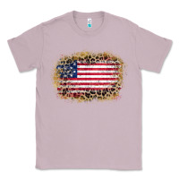 Lilac america leopard glitter flag Classic Tee - Zillion Design Studio