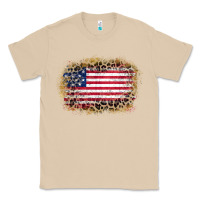 Mushroom america leopard glitter flag Classic Tee - Zillion Design Studio
