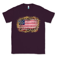 Plum america leopard glitter flag Classic Tee - Zillion Design Studio